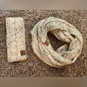 Cc brand scarf and headband set.  Like new!